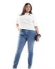 ASOS Curve ASOS DESIGN Curve ultimate skinny jeans in mid blue - 1