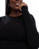 ASOS Curve ASOS DESIGN Curve ultimate slim fit t-shirt with long sleeve in black - 2