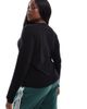 ASOS Curve ASOS DESIGN Curve ultimate slim fit t-shirt with long sleeve in black - 4