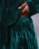 ASOS Curve ASOS DESIGN Curve velvet texture pajama set in emerald green - 2