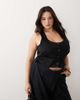 ASOS Curve ASOS DESIGN Curve vest jumpsuit in black - 1