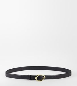 ASOS Curve ASOS DESIGN Curve waist and hip gold-tone bubble angled buckle in black