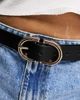 ASOS Curve ASOS DESIGN Curve waist and hip jeans belt in black - 3