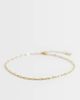ASOS Curve ASOS DESIGN Curve waterproof stainless steel anklet with paperclip-chain design in gold tone - 1