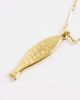 ASOS Curve ASOS DESIGN Curve waterproof stainless steel necklace with fish pendant in gold tone - 3