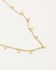 ASOS Curve ASOS DESIGN Curve waterproof stainless steel necklace with mini disc charms in gold tone-Silver - 4