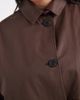 ASOS Curve ASOS DESIGN Curve waxed Harrington jacket in chocolate-Brown - 4