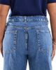ASOS Curve ASOS DESIGN Curve wide leg dad jeans in mid blue - 4