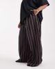 ASOS Curve ASOS DESIGN Curve wide leg pull-on pants in stripe-Multi - 3