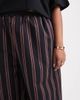 ASOS Curve ASOS DESIGN Curve wide leg pull-on pants in stripe-Multi - 4