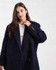 ASOS Curve ASOS DESIGN Curve wool blend pinstriped formal blazer in navy - 1