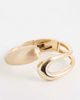 ASOS Curve ASOS DESIGN Curve wrap around cuff bracelet with brushed gold-tone detailing - 1
