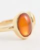 ASOS Curve ASOS DESIGN Curve wrap around ring with amber faux semi precious stones in gold tone - 2