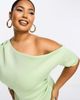 ASOS Curve ASOS DESIGN Curve wrap midi pencil dress in sage green - 3