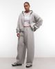 ASOS Curve ASOS DESIGN Curve zip-up hoodie in gray heather scuba-style fabric - 2