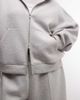 ASOS Curve ASOS DESIGN Curve zip-up hoodie in gray heather scuba-style fabric - 4