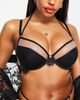 ASOS Curve ASOS DESIGN Fuller Bust Iyla underwire mesh and lace bra in black - 3