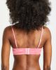 ASOS Curve ASOS DESIGN Fuller Bust Milly contrast satin & lace underwire bra in pink-Multi - 2