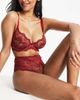 ASOS Curve ASOS DESIGN Fuller Bust Rosie lace underwire bra in red - 4