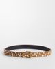 ASOS DESIGN ASOS DEISGN hair-on leather belt with square buckle in deer print-Brown - 1