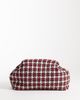 ASOS DESIGN ASOS DEISGN large frame clutch bag in red check boucle-Multi - 4
