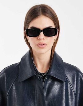 ASOS DESIGN ASOS DEISGN mid square sunglasses in black