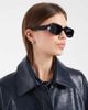 ASOS DESIGN ASOS DEISGN mid square sunglasses in black - 3
