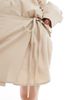 ASOS DESIGN ASOS DEISGN wrap tie side skirt in camel - part of a set-Neutral - 3