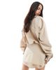 ASOS DESIGN ASOS DEISGN wrap tie side skirt in camel - part of a set-Neutral - 4