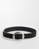 ASOS DESIGN ASOS DESGN suede belt with rounded buckle in chocolate-Brown - 1