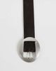 ASOS DESIGN ASOS DESGN suede belt with rounded buckle in chocolate-Brown - 3
