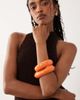 ASOS DESIGN ASOS DESIGN 2-pack resin bangles in coral-Orange - 1