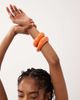 ASOS DESIGN ASOS DESIGN 2-pack resin bangles in coral-Orange - 3