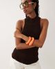 ASOS DESIGN ASOS DESIGN 2-pack resin bangles in coral-Orange - 4
