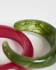 ASOS DESIGN ASOS DESIGN 2-pack resin bangles in pink and green-Multi - 2