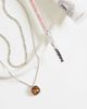 ASOS DESIGN ASOS DESIGN 2-pack waterproof stainless steel amber stone pendant necklaces in silver - 2