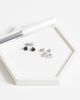ASOS DESIGN ASOS DESIGN 2-pack waterproof stainless steel black and crystal stud earrings in silver - 2