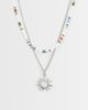 ASOS DESIGN ASOS DESIGN 2 pack beaded and sun pendant necklace in silver - 1
