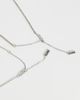 ASOS DESIGN ASOS DESIGN 2 pack button pendant and chain necklace in silver - 3