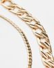ASOS DESIGN ASOS DESIGN 2 pack chain bracelet in gold - 3