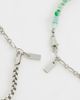 ASOS DESIGN ASOS DESIGN 2 pack green prehnite semi-precious square beaded and chain bracelet in silver - 3