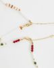 ASOS DESIGN ASOS DESIGN 2 pack mixed beaded stone necklace in multi - 4