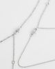 ASOS DESIGN ASOS DESIGN 2 pack molten and stone pendant necklace in silver tone - 3
