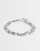ASOS DESIGN ASOS DESIGN 2 pack pearl and cross chain bracelet in silver - 1