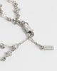 ASOS DESIGN ASOS DESIGN 2 pack pearl and cross chain bracelet in silver - 2