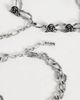 ASOS DESIGN ASOS DESIGN 2 pack rose and chunky link chain bracelet in silver - 3