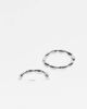 ASOS DESIGN ASOS DESIGN 2 pack skinny molten rings in silver - 1