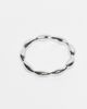 ASOS DESIGN ASOS DESIGN 2 pack skinny molten rings in silver - 3