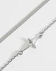ASOS DESIGN ASOS DESIGN 2 pack snake chain and cross charm bracelet in silver - 3