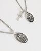 ASOS DESIGN ASOS DESIGN 2 pack st mary and cross multi pendant necklace in burnished silver - 3